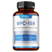 Supplement bottle labeled 'BPC-159' with a white background