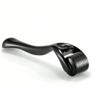 Black derma roller on a white background